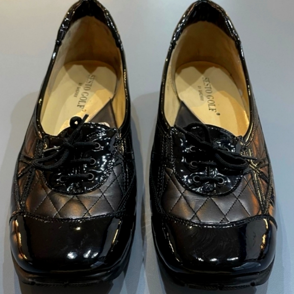 Sesto Golf by Sherry Quilted & Patent Golf Shoes